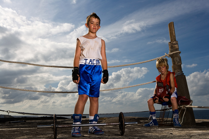 boxing kids by John Hicks